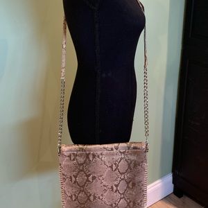 Pre owned Chico’s Faux Leather Snake Skin Shoulder Purse.